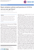 Cover page: Open visitation policies and practices in US ICUs: can we ever get there?