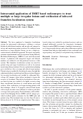 Cover page: Intracranial application of IMRT based radiosurgery to treat multiple or large irregular lesions and verification of infra-red frameless localization system