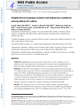 Cover page: Neighborhood language isolation and depressive symptoms among elderly U.S. Latinos