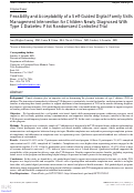 Cover page: Feasibility and Acceptability of a Self-Guided Digital Family Skills Management Intervention for Children Newly Diagnosed With Type 1 Diabetes: Pilot Randomized Controlled Trial.