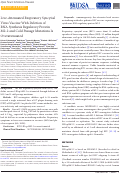 Cover page: Live-Attenuated Respiratory Syncytial Virus Vaccine With Deletion of RNA Synthesis Regulatory Protein M2-2 and Cold Passage Mutations Is Overattenuated