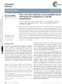 Cover page: Thiol–ene click chemistry: a biocompatible way for orthogonal bioconjugation of colloidal nanoparticles