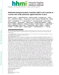 Cover page: Multivalent designed proteins neutralize SARS-CoV-2 variants of concern and confer protection against infection in mice