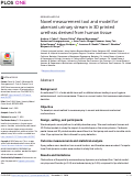 Cover page: Novel measurement tool and model for aberrant urinary stream in 3D printed urethras derived from human tissue