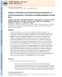 Cover page: Analysis of the effect of estrogen/androgen perturbation on penile development in transgenic and diethylstilbestrol‐Treated mice