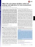 Cover page: fMRI of the rod scotoma elucidates cortical rod pathways and implications for lesion measurements