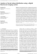 Cover page: Analysis of facial sebum distribution using a digital fluorescent imaging system