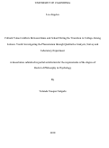 Cover page: Cultural Value Conflicts Between Home and School During the Transition to College Among Latina/o Youth: Investigating the Phenomenon through Qualitative Analysis, Survey and Laboratory Experiment