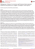 Cover page: Phylogenetic Evidence for Ancient and Persistent Environmental Symbiont Reacquisition in Largidae (Hemiptera: Heteroptera)