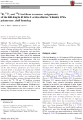 Cover page: 1H, 13C, and 15N backbone resonance assignments of the full-length 40 kDa S. acidocaldarius Y-family DNA polymerase, dinB homolog