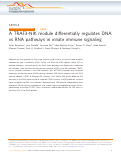 Cover page: A TRAF3-NIK module differentially regulates DNA vs RNA pathways in innate immune signaling