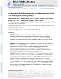 Cover page: Cerebrospinal Fluid Norepinephrine and Neurocognition in HIV and Methamphetamine Dependence.