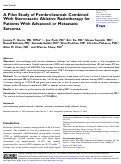 Cover page: A Pilot Study of Pembrolizumab Combined With Stereotactic Ablative Radiotherapy for Patients With Advanced or Metastatic Sarcoma