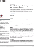 Cover page: Retinal Thickening and Photoreceptor Loss in HIV Eyes without Retinitis