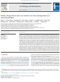 Cover page: Climate change drivers alter root controls over litter decomposition in a semi-arid grassland