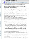 Cover page: Bone Mineral Density in Children with Fanconi Anemia after Hematopoietic Cell Transplantation