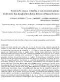 Cover page: Scientists by chance: reliability of non-structured primary biodiversity data. Insights from Italian Forums of Natural Sciences