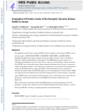 Cover page: Evaluation of Protein Levels of the Receptor Tyrosine Kinase ErbB3 in Serum