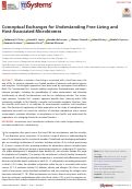 Cover page: Conceptual Exchanges for Understanding Free-Living and Host-Associated Microbiomes