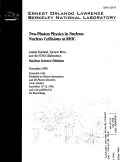 Cover page: Two-photon physics in nucleus-nucleus collisions at RHIC