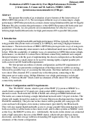 Cover page: Evaluation of GPFS Connectivity Over High-Performance Networks