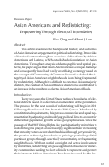 Cover page: Asian Americans and Redistricting: Empowering Through Electoral Boundaries