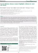 Cover page: Current Alzheimer disease research highlights: evidence for novel risk factors