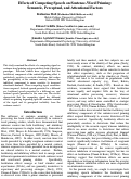 Cover page: Effects of Competing Speech on Sentence-Word Priming: Semantic, Perceptual, and Attentional Factors