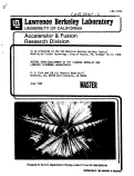 Cover page: NEUTRAL BEAM DEVELOPMENT TO THE LAWRENCE BERKELEY AND LAWRENCE LIVERMORE LABORATORIES