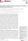 Cover page: Commensal Oral Rothia mucilaginosa Produces Enterobactin, a Metal-Chelating Siderophore