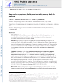 Cover page: Depressive symptoms, frailty, and mortality among dialysis patients