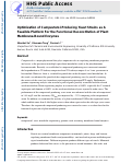 Cover page: Optimization of Campesterol-Producing Yeast Strains as a Feasible Platform for the Functional Reconstitution of Plant Membrane-Bound Enzymes