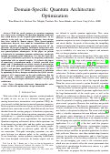 Cover page: Domain-Specific Quantum Architecture Optimization