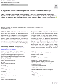 Cover page: Epigenetic clock and methylation studies in vervet monkeys.