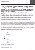 Cover page: Wnt5a Promotes AT1 and Represses AT2 Lineage-Specific Gene Expression in a Cell-Context-Dependent Manner.