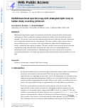 Cover page: Multidimensional spectroscopy with entangled light: loop vs ladder delay scanning protocols