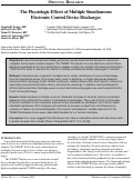 Cover page: The Physiologic Effects of Multiple Simultaneous Electronic Control Device Discharges