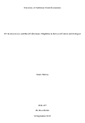 Cover page: UC System Access and Rural Californians: Eligibility in the Local Context and Its Impact