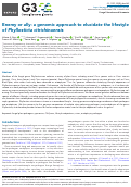 Cover page: Enemy or ally: a genomic approach to elucidate the lifestyle of Phyllosticta citrichinaensis