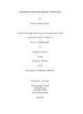 Cover page: Signal-based Bayesian Seismic Monitoring