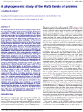 Cover page: A phylogenomic study of the MutS family of proteins