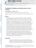 Cover page: The Allocation of Attention and Working Memory in Visual Crowding