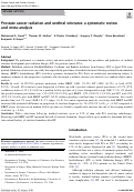 Cover page: Prostate cancer radiation and urethral strictures: a systematic review and meta-analysis