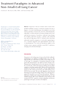 Cover page: Treatment paradigms in advanced non-small-cell lung cancer.