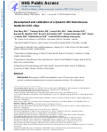 Cover page: Development and Calibration of a Dynamic HIV Transmission Model for 6 US Cities.