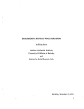 Cover page: Disagreement Points in Wage Bargaining