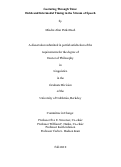 Cover page: Gesturing Through Time: Holds and Intermodal Timing in the Stream of Speech