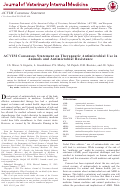 Cover page: ACVIM Consensus Statement on Therapeutic Antimicrobial Use in Animals and Antimicrobial Resistance