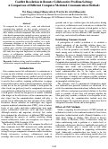 Cover page: Conflict Resolution in Remote Collaborative Problem Solving: A Comparison of Different Computer Mediated Communication Methods