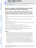 Cover page: Depressive Symptoms and Longitudinal Changes in Cognition